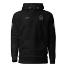 Front view of SLYR Apparel MPD Officer Explorer Advisor hoodie in black