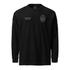 Front view of SLYR Apparel MPD Officer Explorer Advisor long sleeve shirt in black