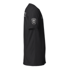 Right-side view of SLYR Apparel MPD Officer Explorer Advisor T-Shirt in black