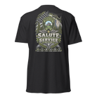 Back view of SLYR Apparel MPD Salute to Service T-Shirt in black