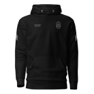 Front view of SLYR Apparel MPD Sergeant Explorer Advisor hoodie in black