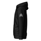 Left-side view of SLYR Apparel MPD Sergeant Explorer Advisor hoodie in black