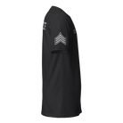 Right-side view of SLYR Apparel MPD Sergeant Explorer Advisor T-Shirt in black