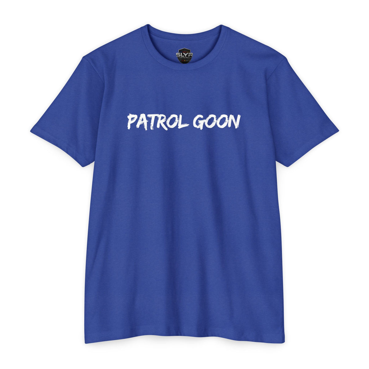 SLYR Apparel Patrol Goon T-Shirt with subdued American flag print