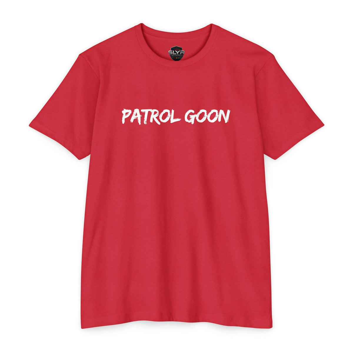 SLYR Apparel Patrol Goon T-Shirt with subdued American flag print