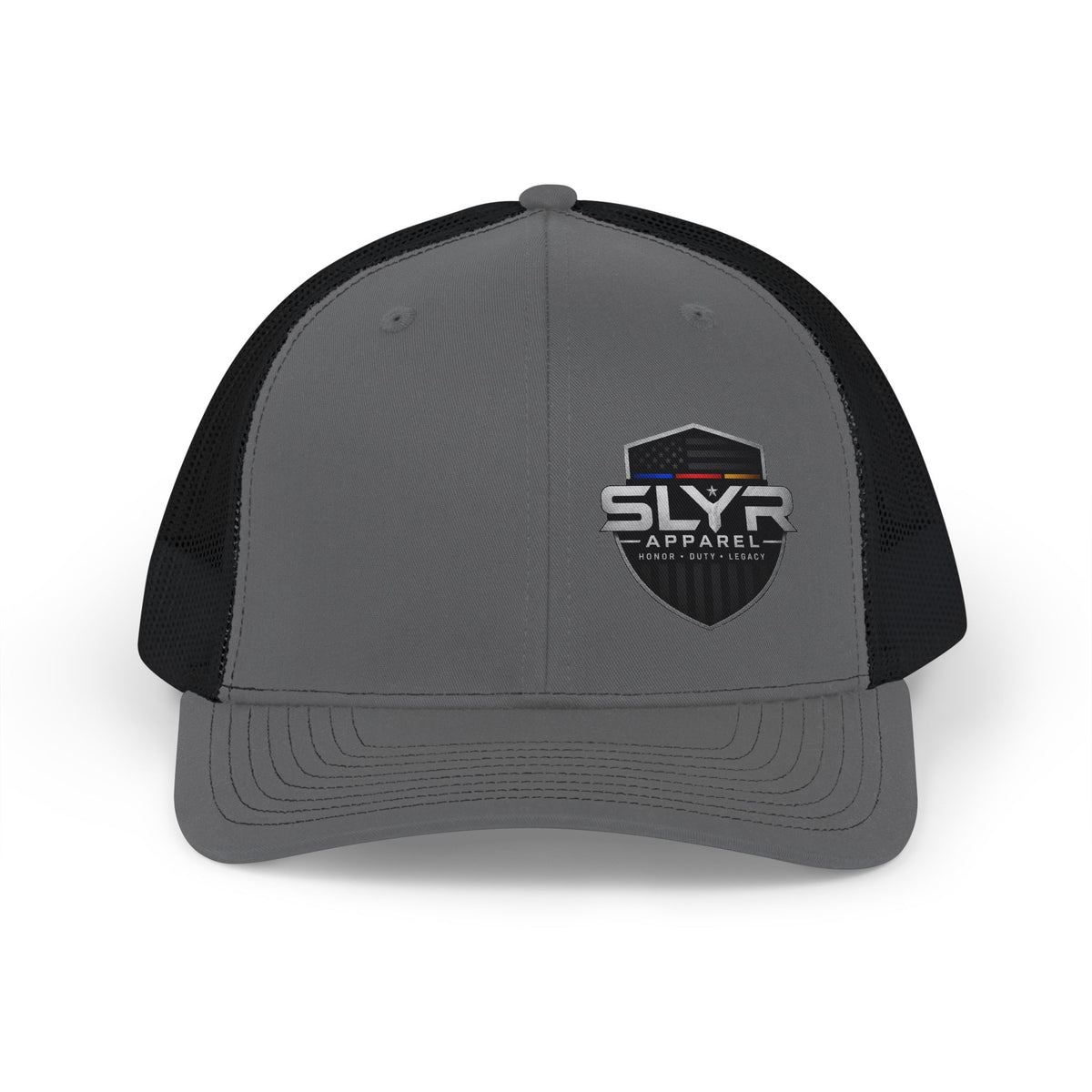SLYR Apparel logo mesh snapback trucker cap