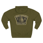 SLYR Apparel Never Forget grenade back patch fleece hoodie