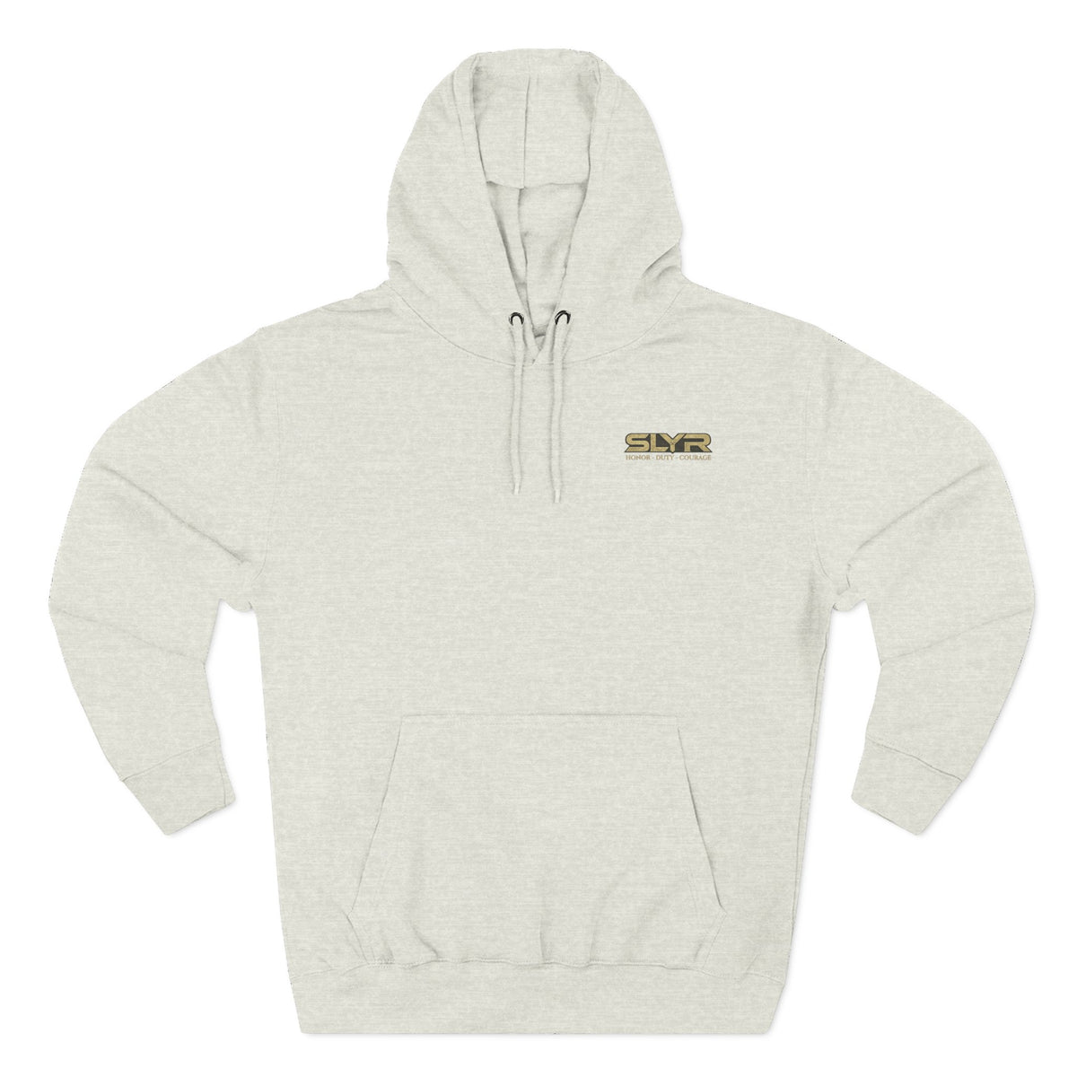 SLYR Apparel Never Forget grenade back patch fleece hoodie