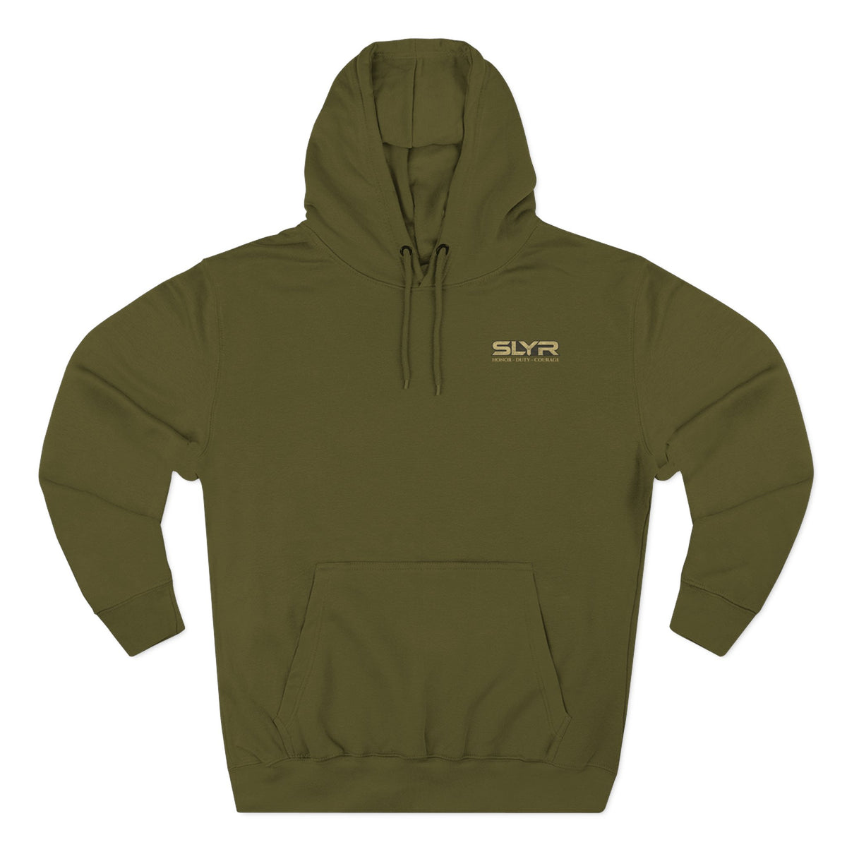 SLYR Apparel Never Forget grenade back patch fleece hoodie