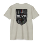 SLYR Apparel Shield distressed American flag graphic T-shirt