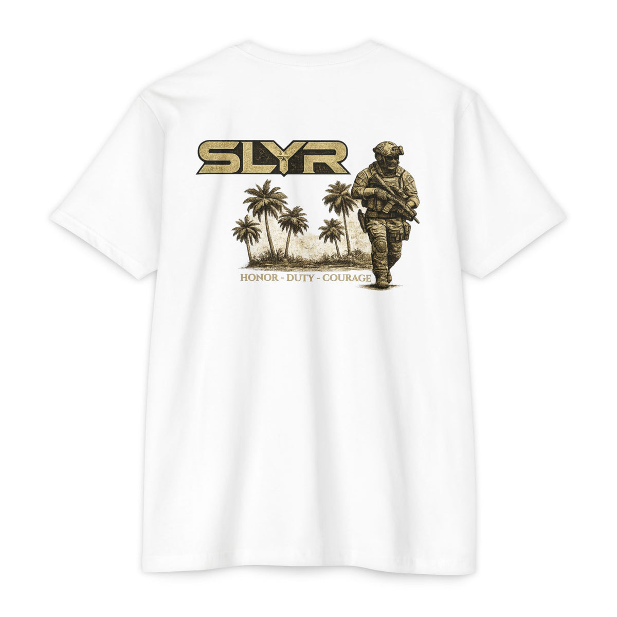 SLYR Apparel SLYR Tactical Honor Duty Courage Graphic Tee