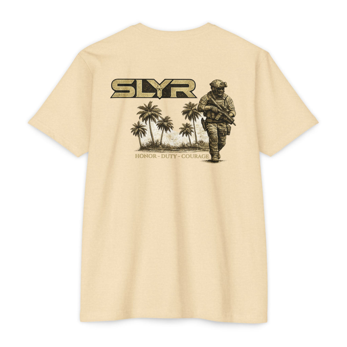 SLYR Apparel SLYR Tactical Honor Duty Courage Graphic Tee