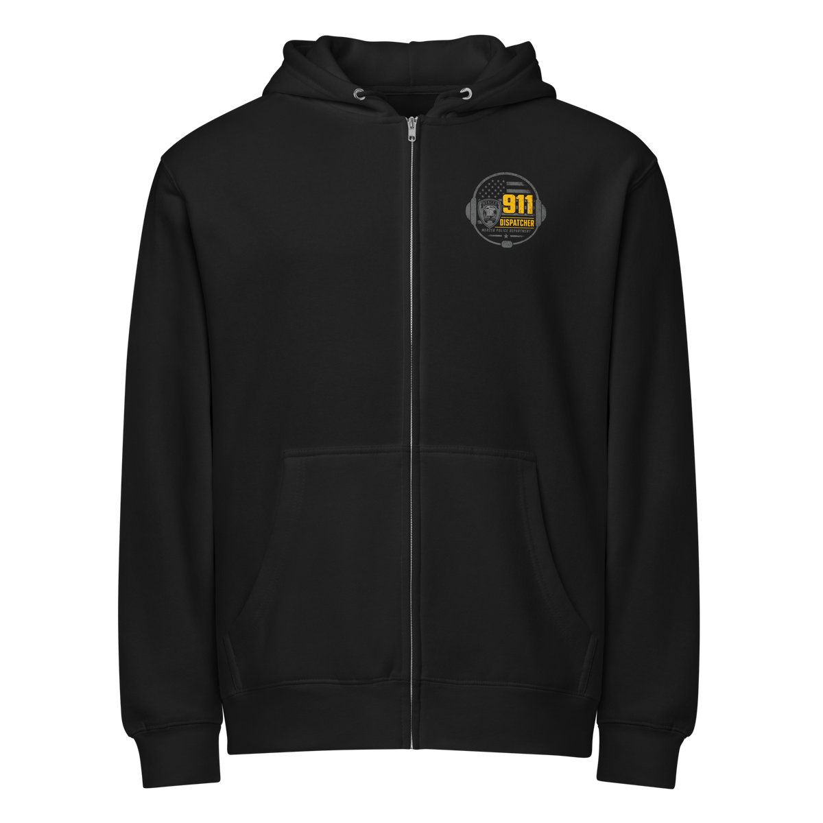 SLYR Apparel MPD Dispatcher Zip-Up Hoodie - Yellow