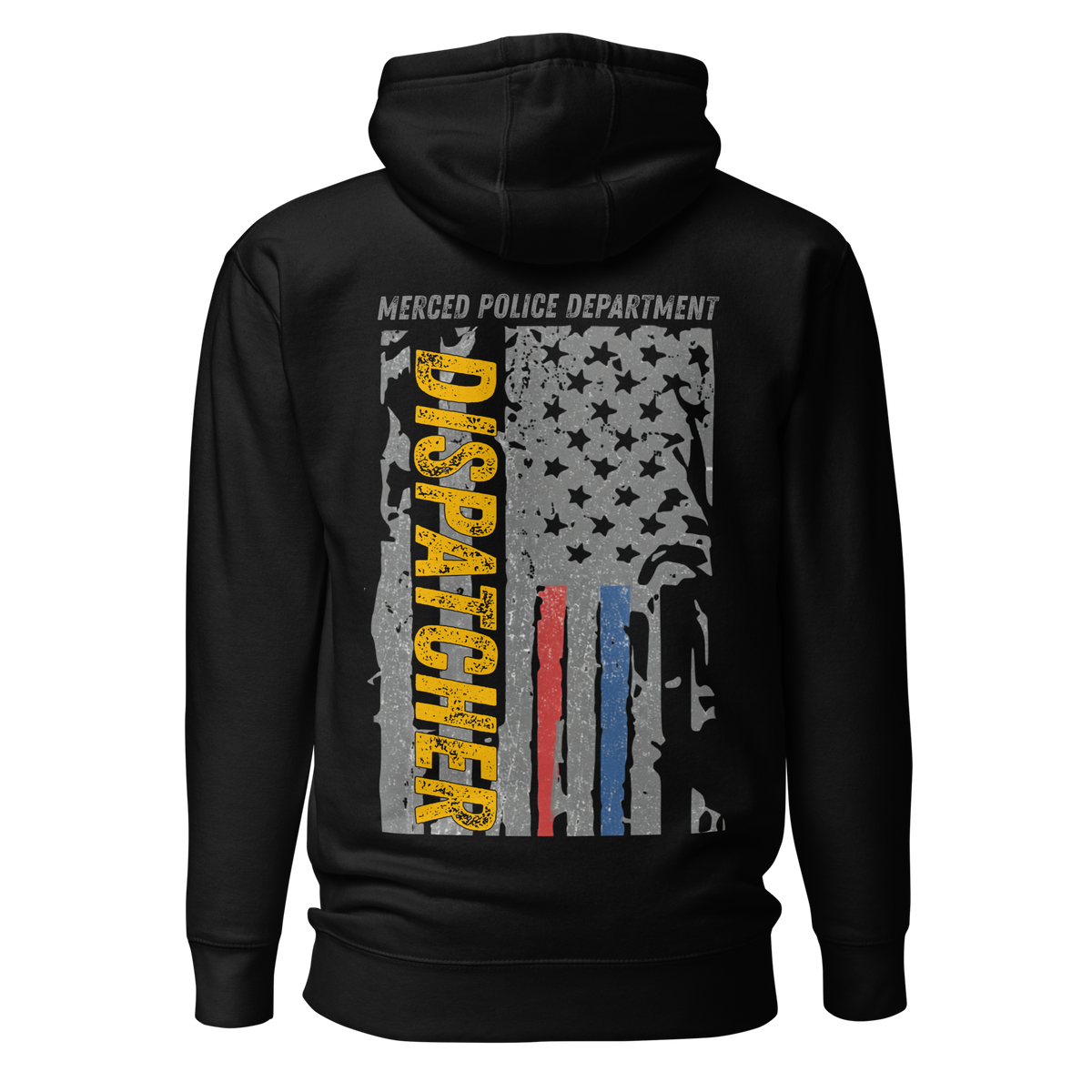 SLYR Apparel MPD Dispatcher Pullover Hoodie – Red/Blue/Yellow