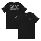 CSRT Member T-shirt by SLYR Apparel — front and back view