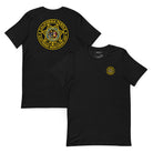 CDC Parole EMU Unit T-Shirt by SLYR Apparel in black – front and back views