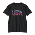 SLYR Apparel USA Distressed Eagle patriotic graphic T-shirt