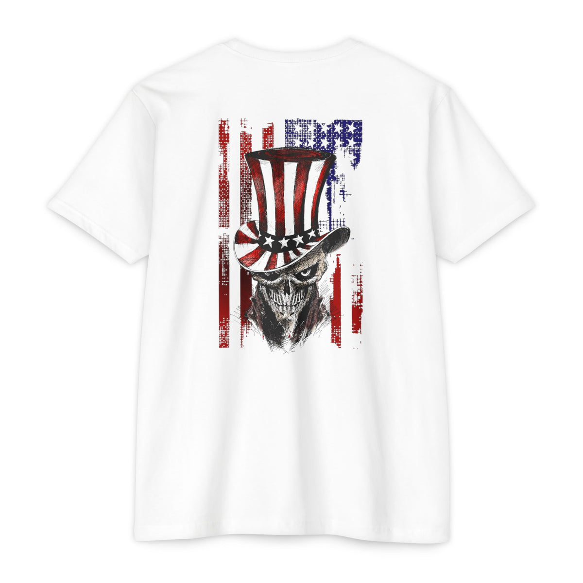 SLYR Apparel USA Skull Uncle Sam patriotic vintage flag T-shirt