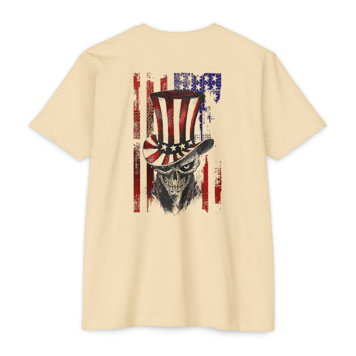 SLYR Apparel USA Skull Uncle Sam patriotic vintage flag T-shirt