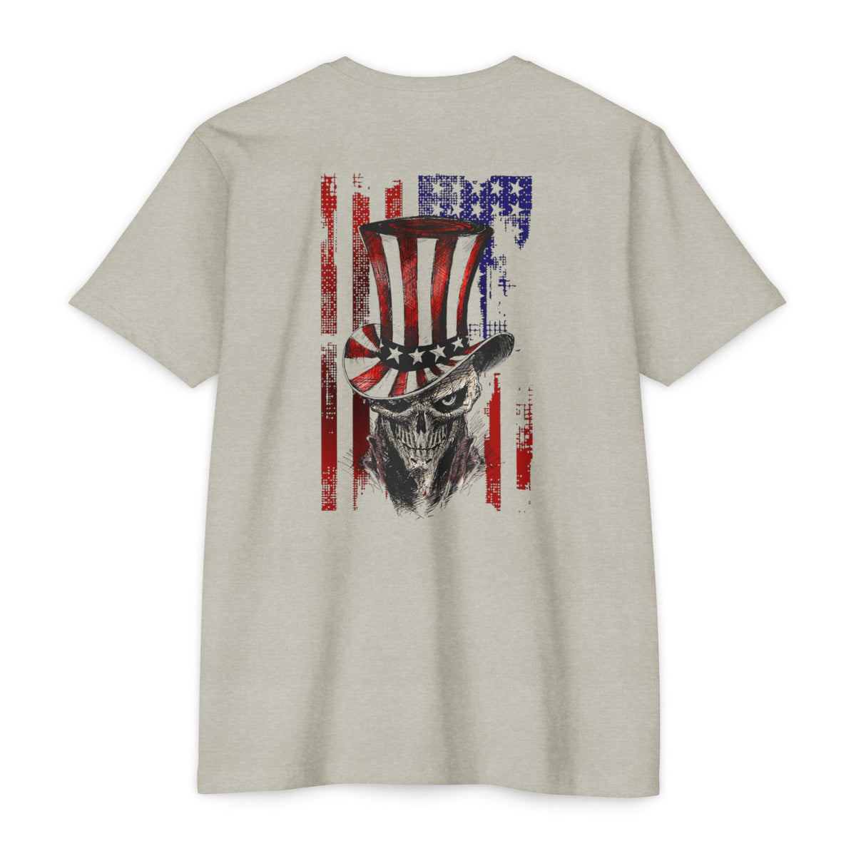 SLYR Apparel USA Skull Uncle Sam patriotic vintage flag T-shirt